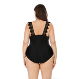Plus Size One Piece Swimsuits Ruffled Swimwear for Women