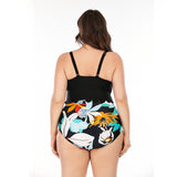 Plus Size Tankini Swimsuit Two Piece Bathing Suit
