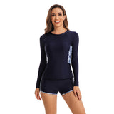 Long Sleeve Swimsuits for Women with Boyshorts