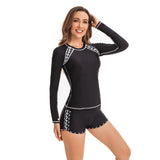 Long Sleeve Swimsuit Two Piece Bathing Suit