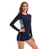 Long Sleeve Swimsuits for Women with Boyshorts