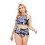 Women's Two Piece Plus Size Bikini Set High Waisted Swimsuit