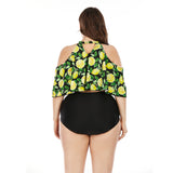 Plus Size Crop Tankini Swimsuit for Women